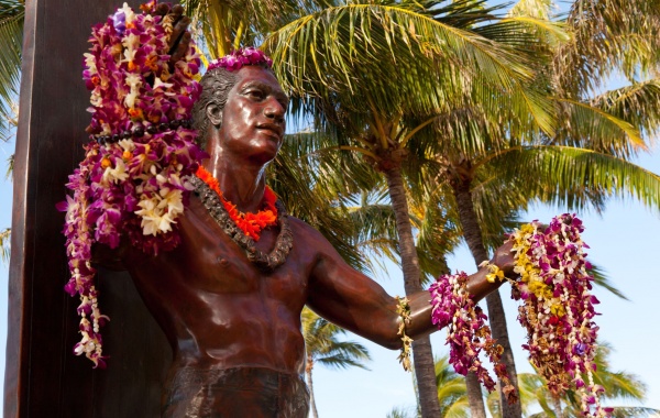 Honolulu - socha Duke Kahanamoku