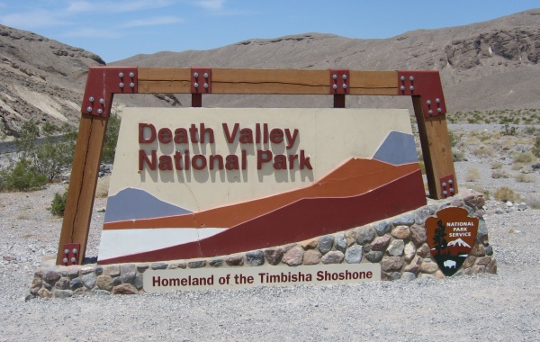Vstup do Death Valley, Kalifornie