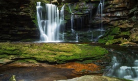 Státní park Blackwater Falls: Vodopády, které znáte z kalendářů