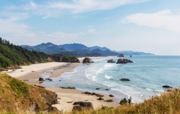 Oregon Beach v Oregonu, USA