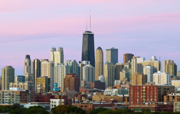 Willis Tower v Chicagu. 2. nejvyšší budova USA: