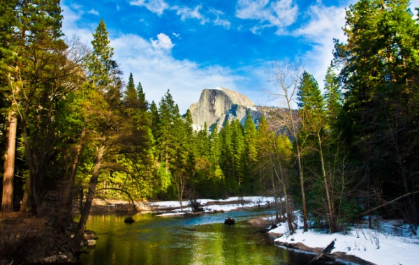 skála Half Dome Rock v americké Kalifornii