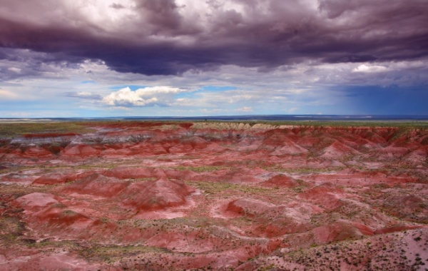 Painted Desert pod mraky