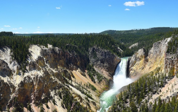 Horní část Yosemitských vodopádů