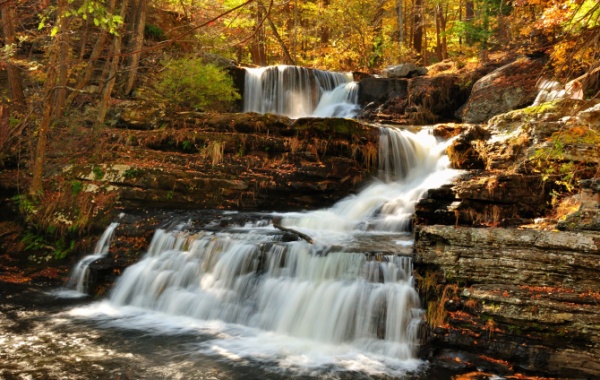 Upper Falls - vodopády ve státě Delaware