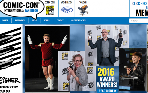 Comic-con website