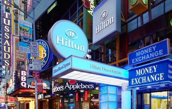 Legenda mezi legendami: Hilton na Times Sqare.