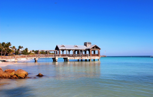 Dřevěné molo v Key West, Florida - Amerika.cz