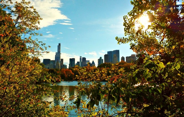 Klasický podzimní výhled na NY