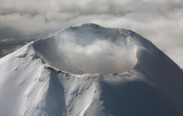 Mount Shishaldin na Aljašce.