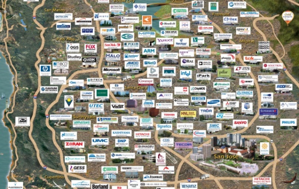 Silicon Valley - mapa