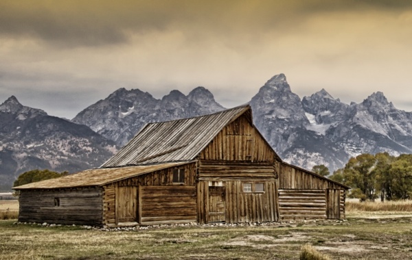 Dřevěná chata v NP Gran Teton, Wyoming - Amerika.cz