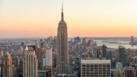 Empire State Building při západu slunce