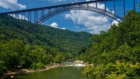 Most přes New River Gorge v Západní Virginii