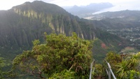 Schody Haiku na Oahu na Havajských ostrovech