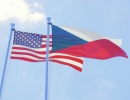 Vlajky USA a Česka