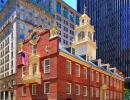 Jedna z nejstarších budov USA se krčí v Bostonu mezi mrakodrapy