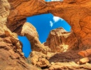 Double Arch při západu slunce