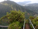 Schody Haiku na Oahu na Havajských ostrovech