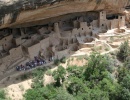 Indiánské stavby v Mesa Verde, stát Colorado