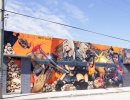 Zabijácké dívky, příklad street art malby ve čtvrti Wynwood v Miami na Floridě.